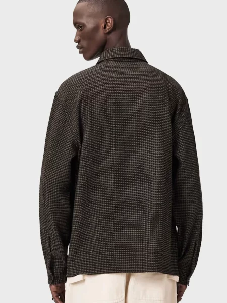 Сорочка Allsaints коричнева