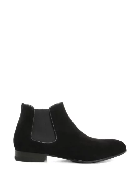 Botine chelsea Lidfort din piele de căprioară negru