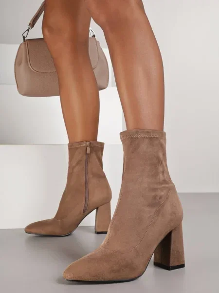 Botine Verime închis bej