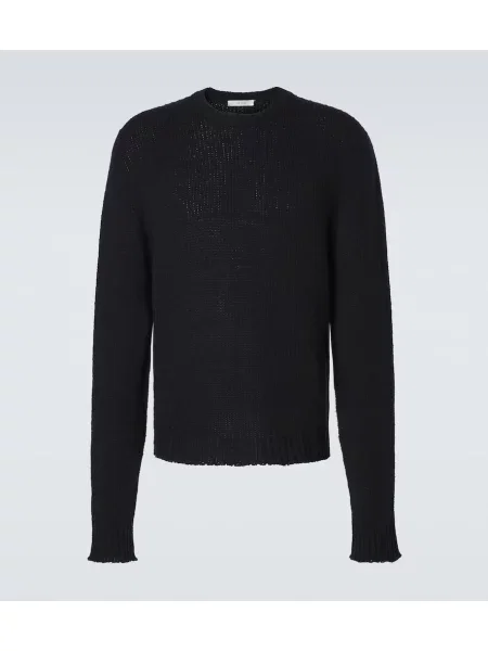 Svilen pulover The Row črna