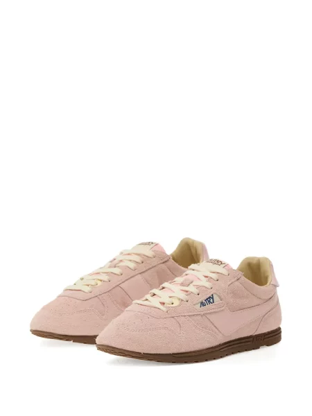 Sneakerși Autry din piele de căprioară roz
