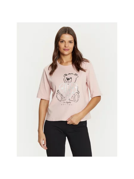 Guess Футболка Regular Fit рожевий