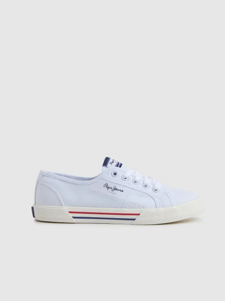 Pepe Jeans női Brady Basic cipő. Méret: 37 EU fehér
