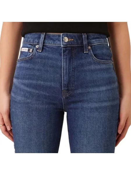 Skinny jeansy skinny Calvin Klein Jeans niebieskie