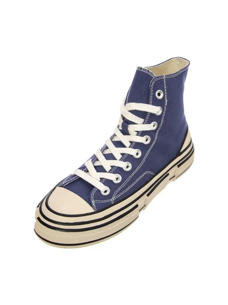 Sneakersy Jeffrey Campbell sznurowane niebieskie