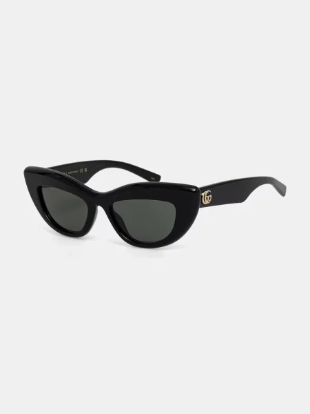 Gucci ochelari de soare cat eye pentru femei negru