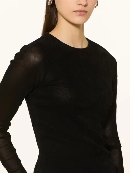 Ted Baker Tričko S Dlouhým Rukávem Sancie Ze Sametu černá