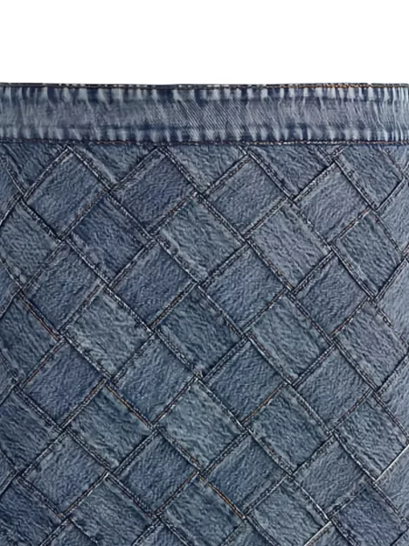 Fustă din denim Alice + Olivia albastru