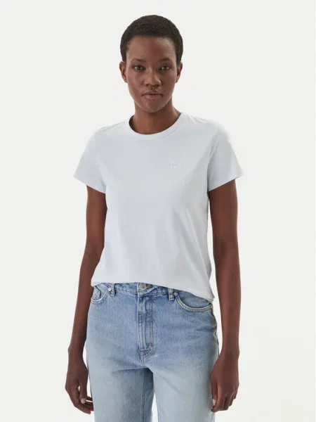 BOSS Tricou celest albastru