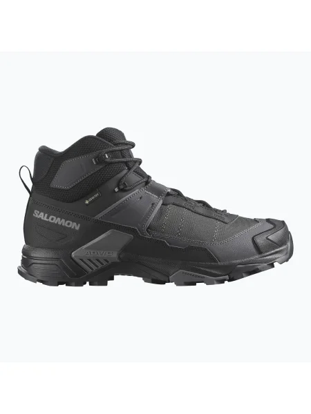 Мъжки ботуши за трекинг Salomon X Ultra 5 MID Wide GTX black/asphalt черно