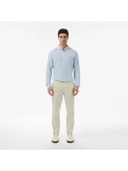 Lacoste Koszula Slim Fit Jasnoniebieska niebieski