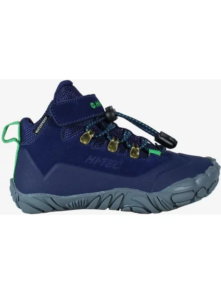 Buty trekkingowe junior Hi-Tec Figaro Lux Mid Waterproof granatowy zielony 24 niebieskie