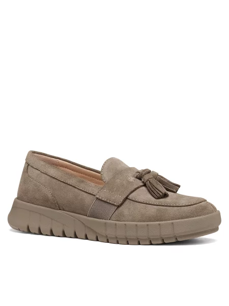 Geox loaferji semišasti D FLEXTRIDE bež
