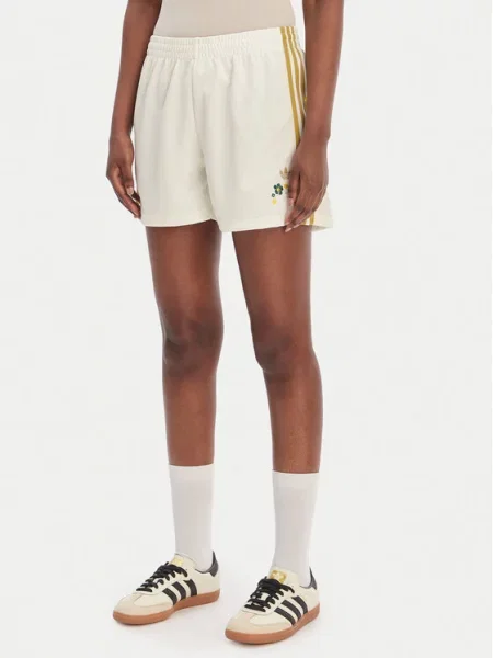 Adidas Спортни шорти Liberty London Firebird бял
