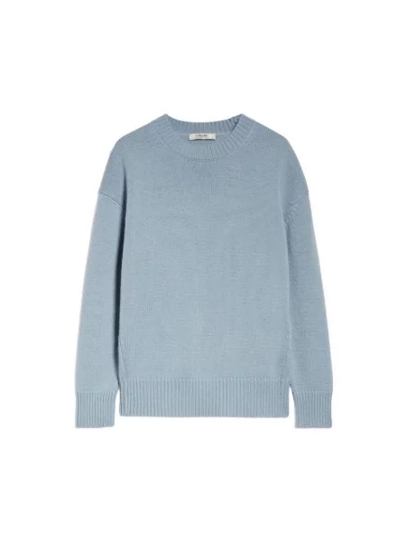 Sweter Max Mara Studio wełniany niebieski
