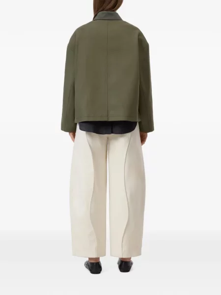 Geacă Closed din țesătură twill verde