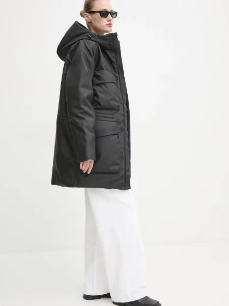 Rains Яке Askim Long Insulated Cargo Jacket черно
