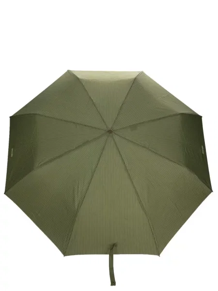 Pruhovaný deštník Moschino s potiskem zelený