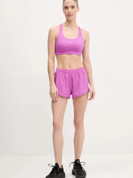 Шорти для бігу Puma Velocity з аплікацією середня посадка фіолетовий