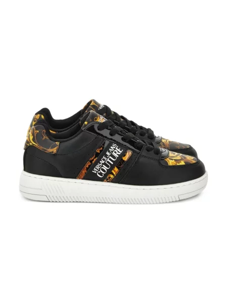 Sneakersy Versace Jeans Couture brązowe