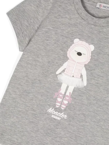 Koszulka dziecięca Moncler Enfant szara