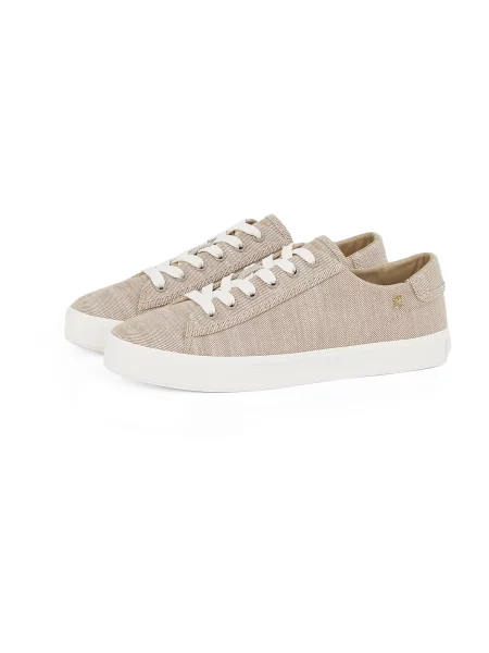Sneakerși Tommy Hilfiger bej