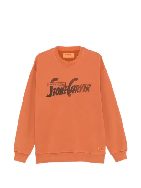 Bluza Universal Overall z nadrukiem pomarańczowa