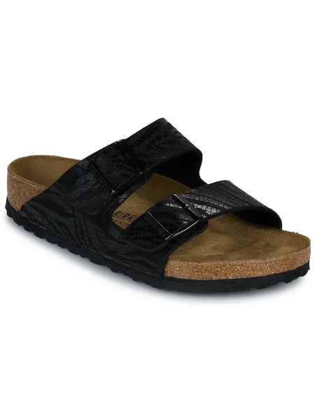 Pantofi Birkenstock cu model zebră negru