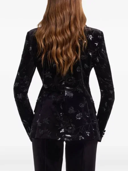 Sacou Elie Saab cu paiete negru
