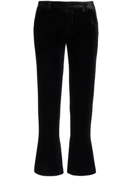 Cropp pantaloni Balmain de catifea negru