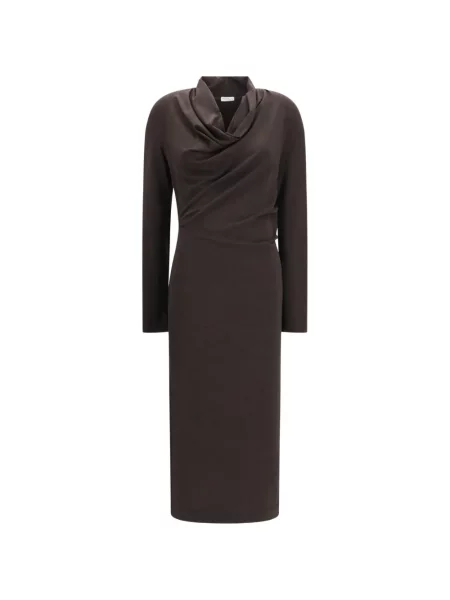Rochie Brunello Cucinelli de lână maro