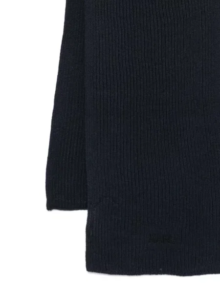 Fular Karl Lagerfeld cu broderie albastru