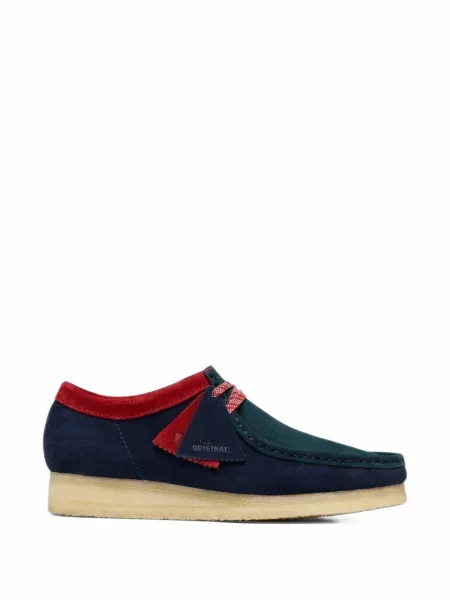 Botine Clarks Originals din piele de căprioară albastru