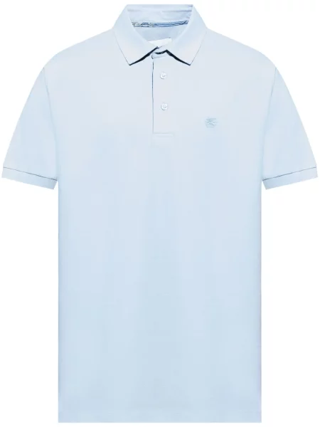 Polo Etro cu broderie albastru