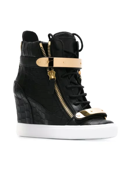 Top Giuseppe Zanotti cu pană negru