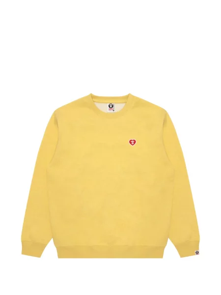 Hanorac Aape By A Bathing Ape cu autograf galben