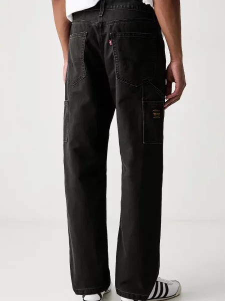 Levi's jeansy straight LOOSE STRT CARPENTER x WORKWEAR czarne