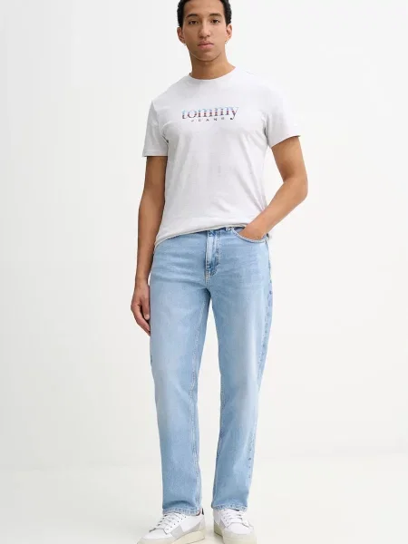 Tommy Jeans tričko šedé