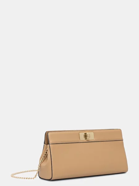 Ročna torba Tommy Hilfiger Th Modern Clutch Svetlo rjava bež