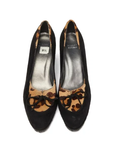 Pantofi cu toc Stuart Weitzman cu pană negru