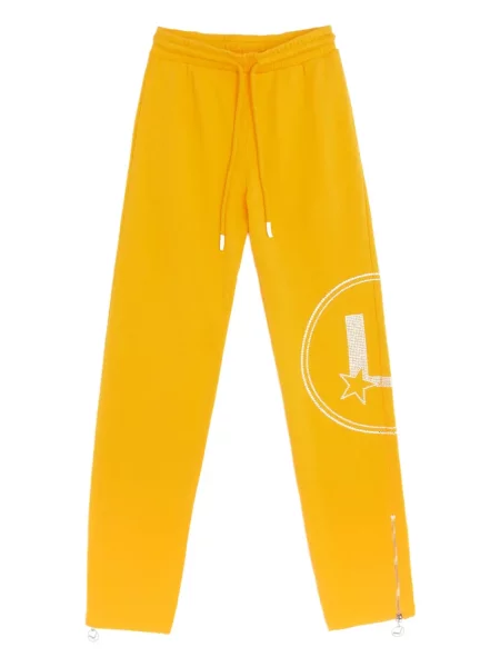 Stras pantaloni Lourdes alergare galben
