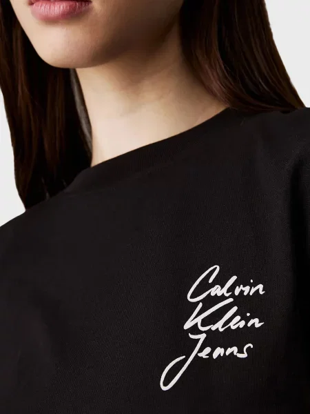 Дитяча футболка Calvin Klein Jeans чорна
