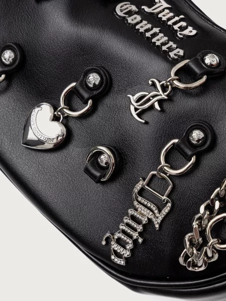 Кожаная сумка хобо Juicy Couture