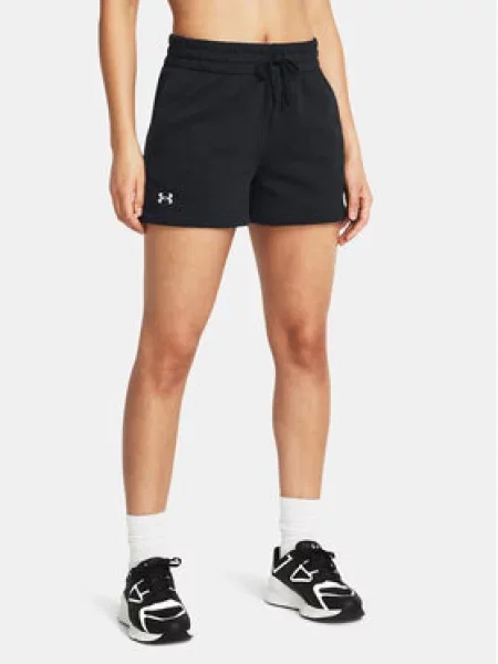 Fleecová krátká fleecová mikina Under Armour černá