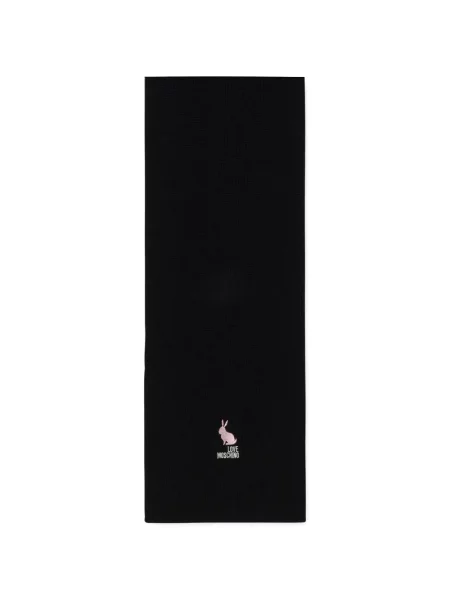 Fular Love Moschino tricotate negru