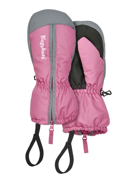 PLAYSHOES Mănuși sport gri / roz / negru alb