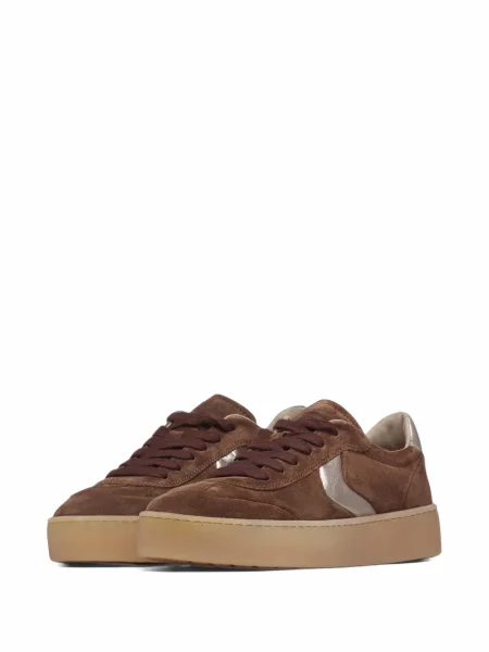 Sneakerși Voile Blanche din piele de căprioară maro