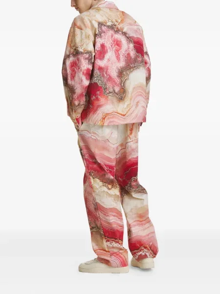 Pantaloni Irina Voinea cu imagine roz