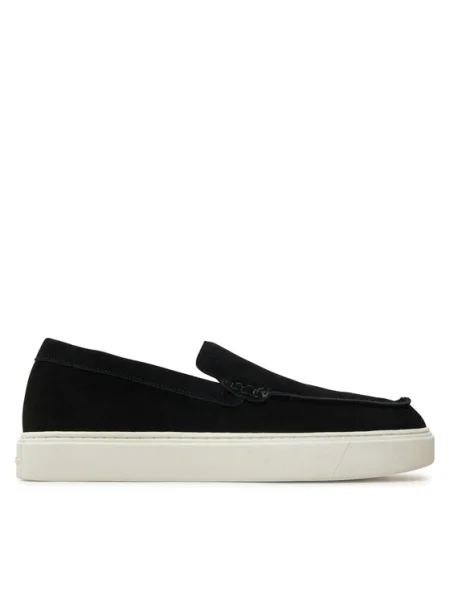 Calvin Klein Mocasini Moccasin Suede negru