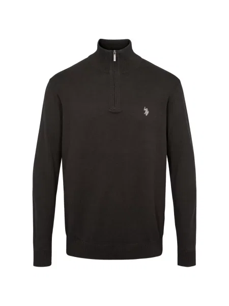 U.S. POLO ASSN. Svetr Brison světle šedá černá